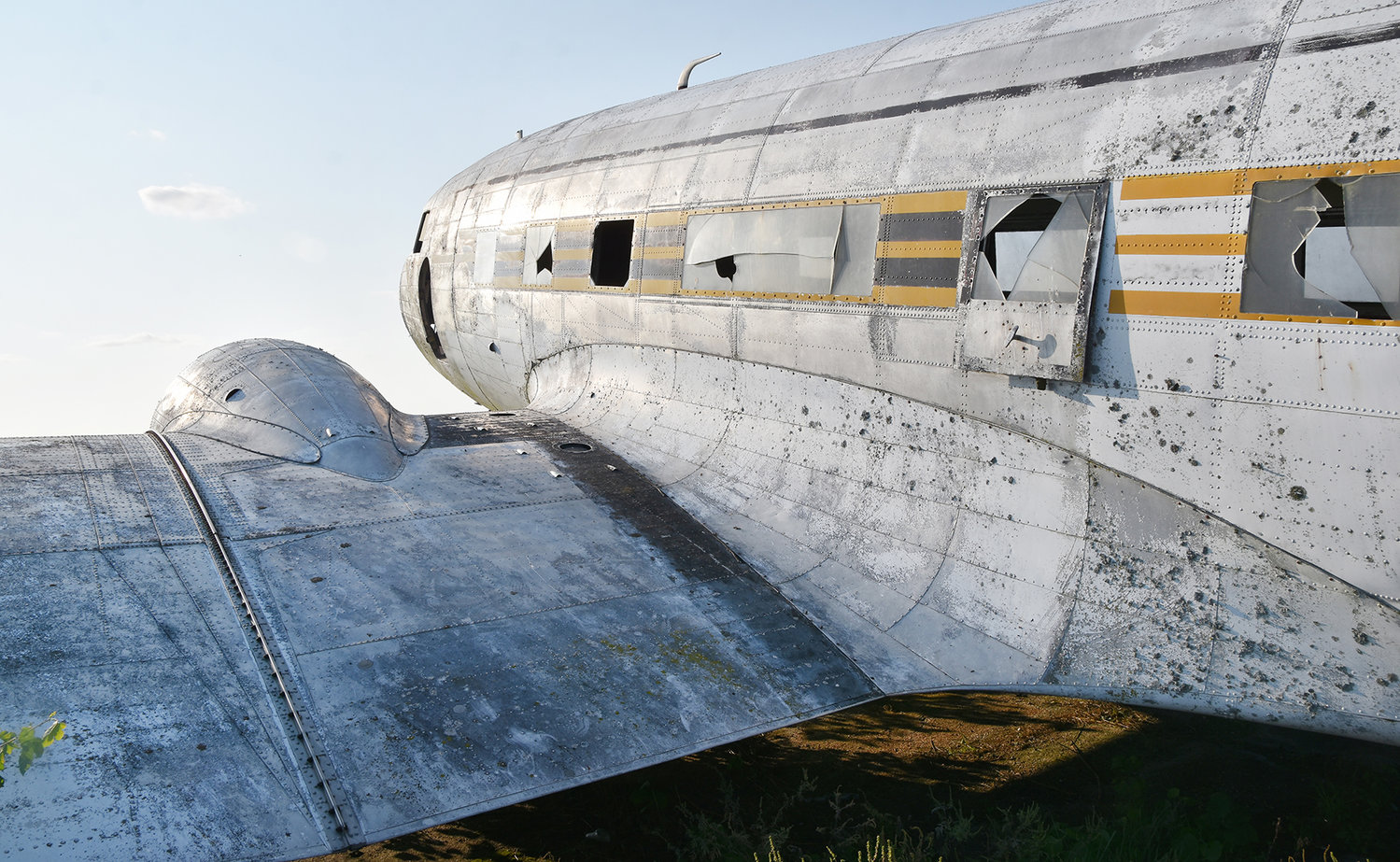 The third DC3 airplane has been stripped down, cleaned and is waiting for its next adventure.